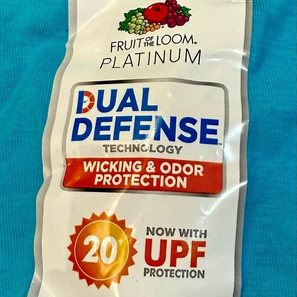 Fruit of the Loom Blue Short Sleeve Tee - Picture 3 of 4